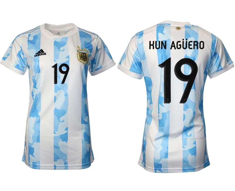 Women 2021-2022 Club Argentina home aaa version white #19 Soccer Jerseys